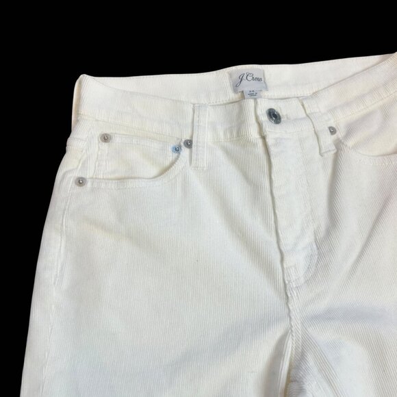 J. Crew Cream Ivory Stretch Corduroy Flare Jeans Size 24 - Picture 2 of 10